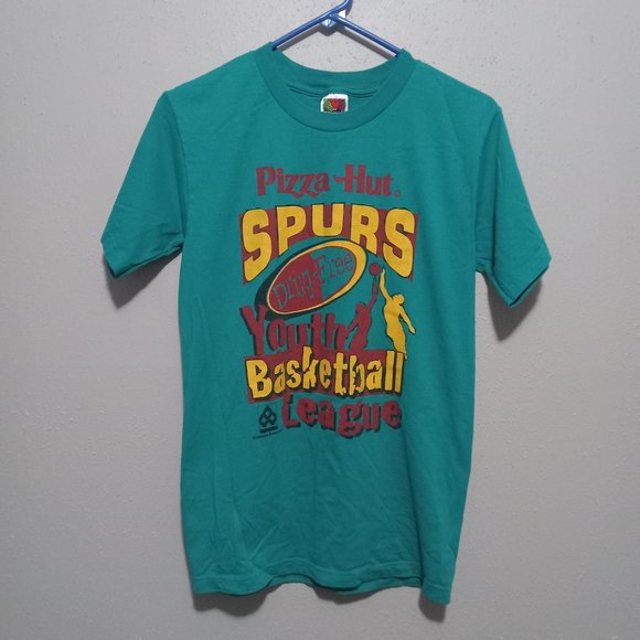 Vintage Pizza Hut Drug-Free Basketball Fruit of the Loom T-shirt - Picture 2 of 5